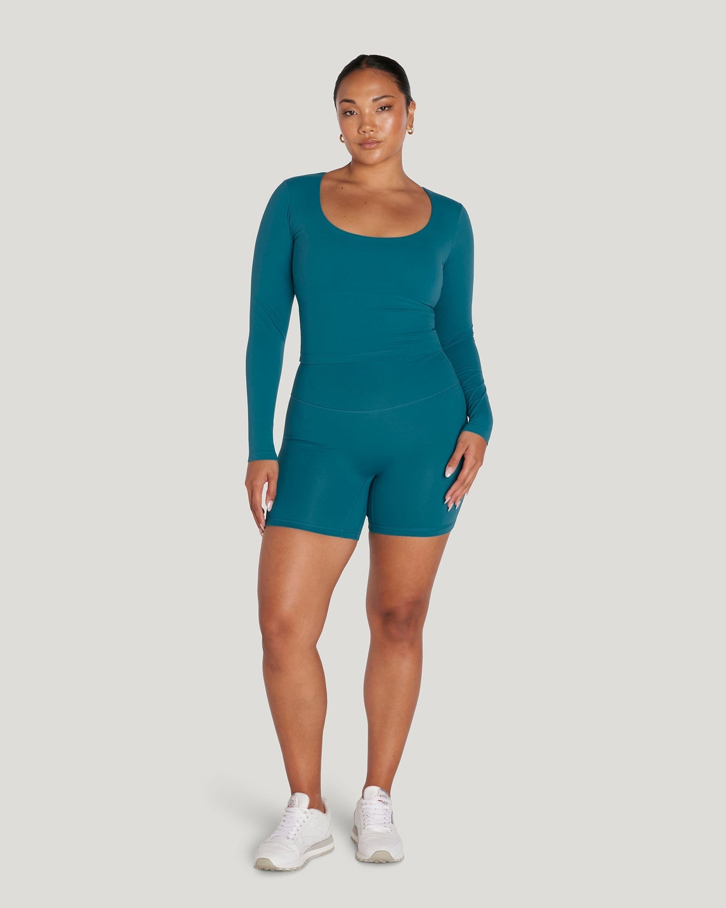 MOTION SCOOP LONG SLEEVE - LAGOON