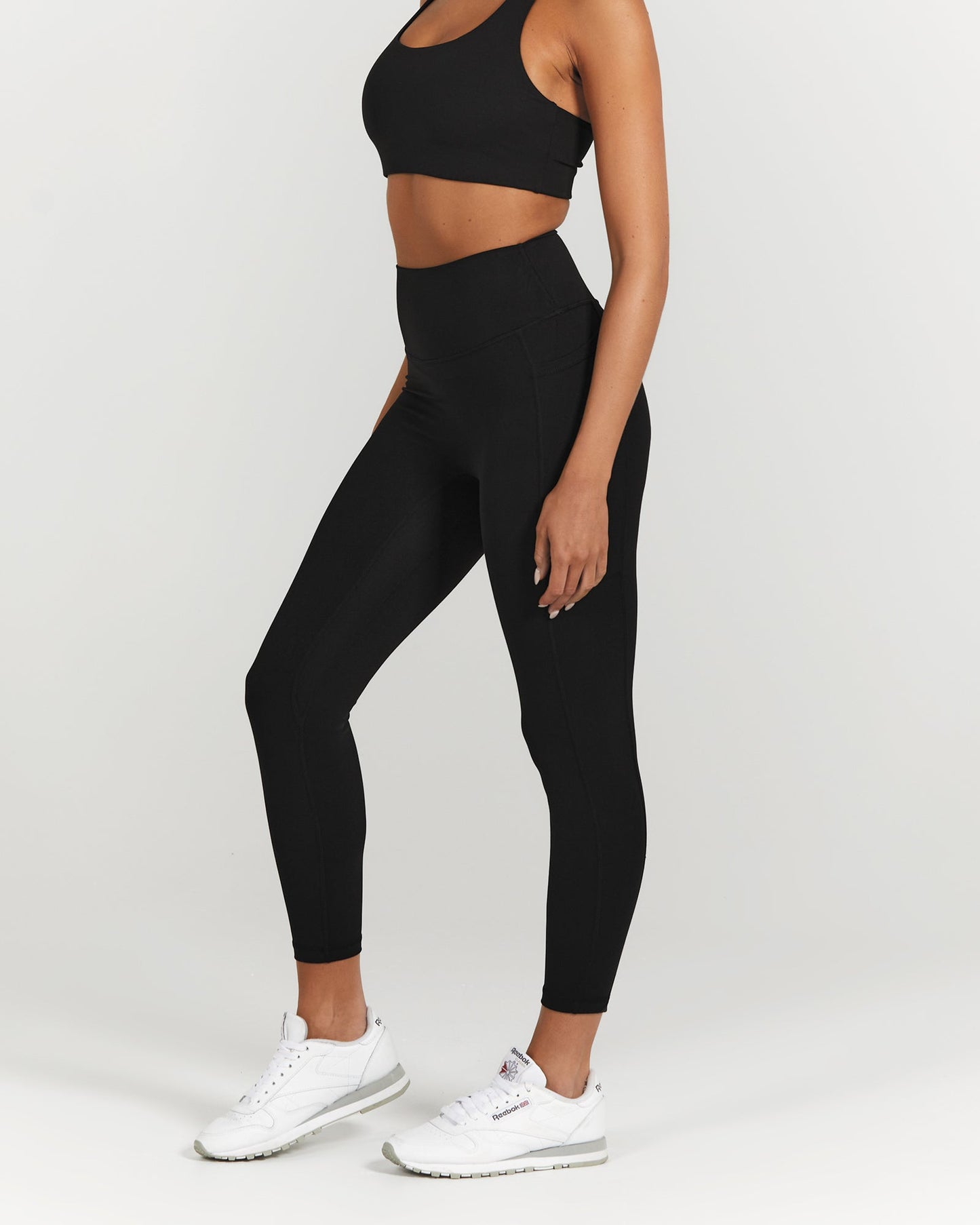 MOTION POCKET LEGGINGS 24" - BLACK