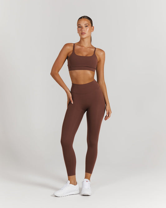 LUXE LEGGINGS 24" - COCOA
