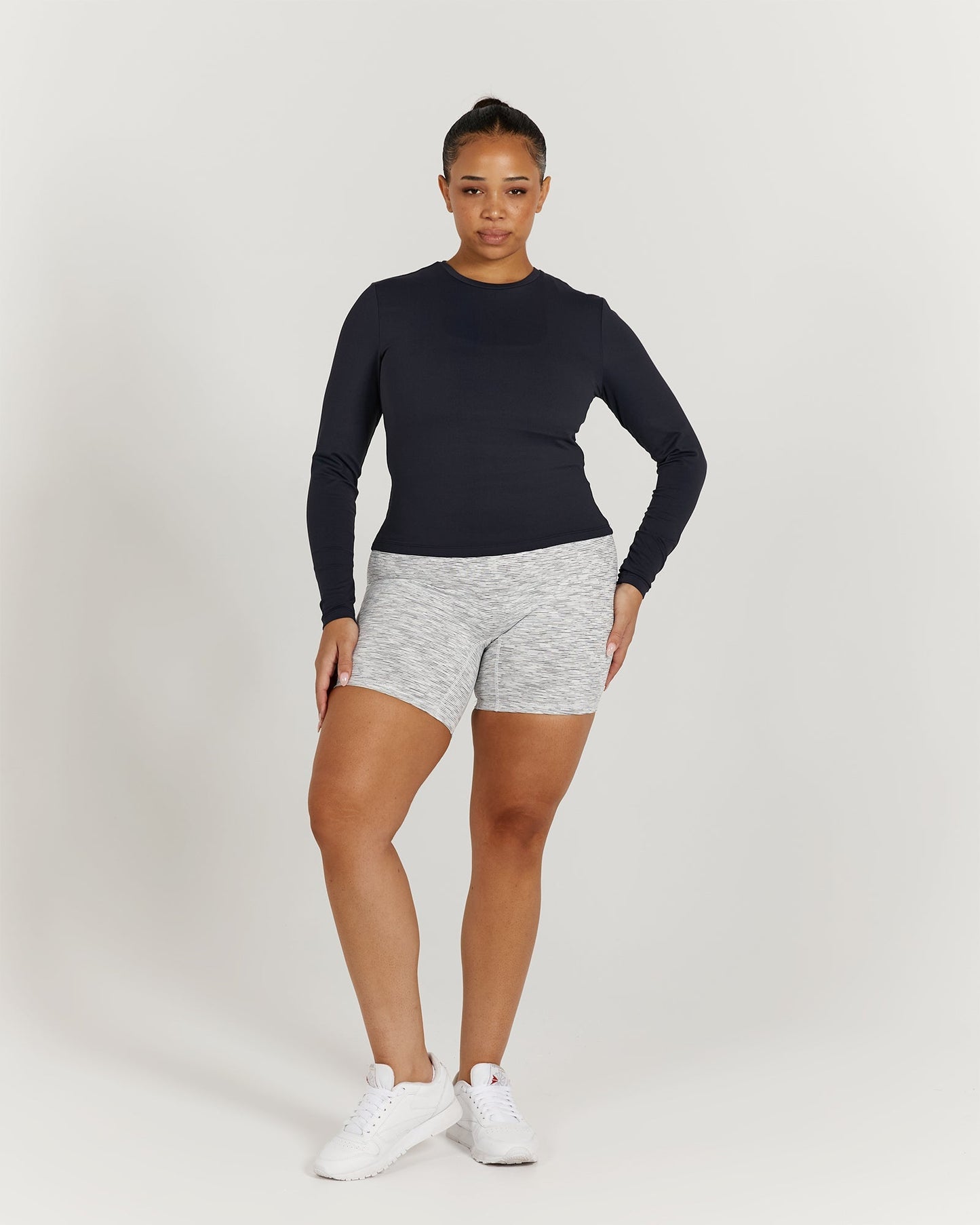 ATHLEISURE LONG SLEEVE TOP - STORM